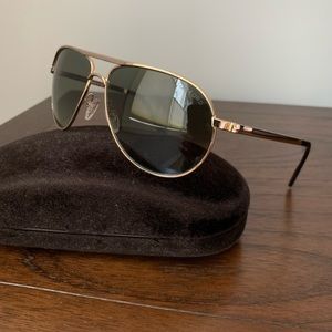 Tom Ford Marko aviator sunglasses gold
